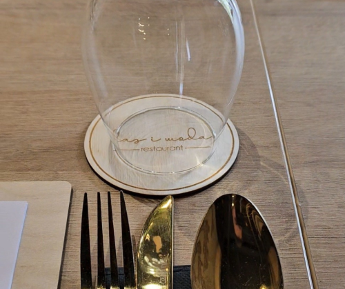 podstawka pod szkło drewniana