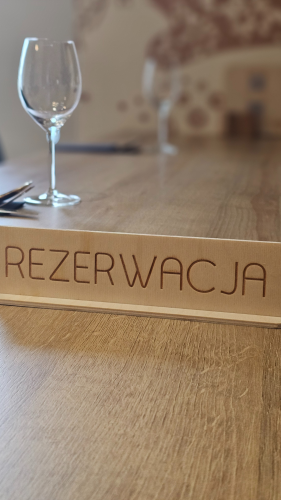 Tabliczka rezerwacja na stoliki