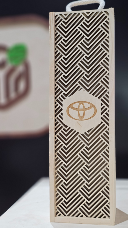 Skrzynka na wino drewniana