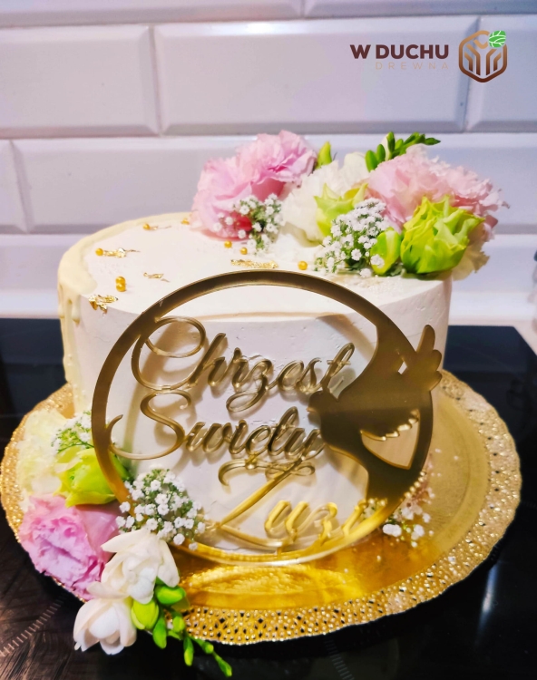 Topper na chrzest święty z pleksy lustrzanej.jpg